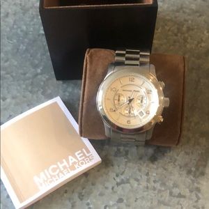 Michael Kors men’s oversized silver watch